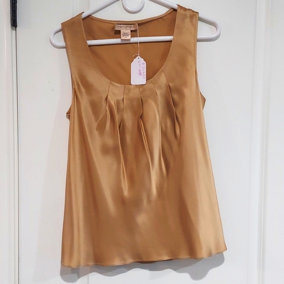 3 Transitions Silk Tank Tops Gold Silver Black (M,S,M) - Picture 1 of 9
